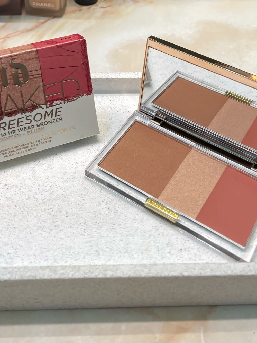Urban Decay ~ ‘FLY’ Stay N@ked Threes@me ~ Bronzer, Highlighter, Blush Full Size - Picture 6 of 16